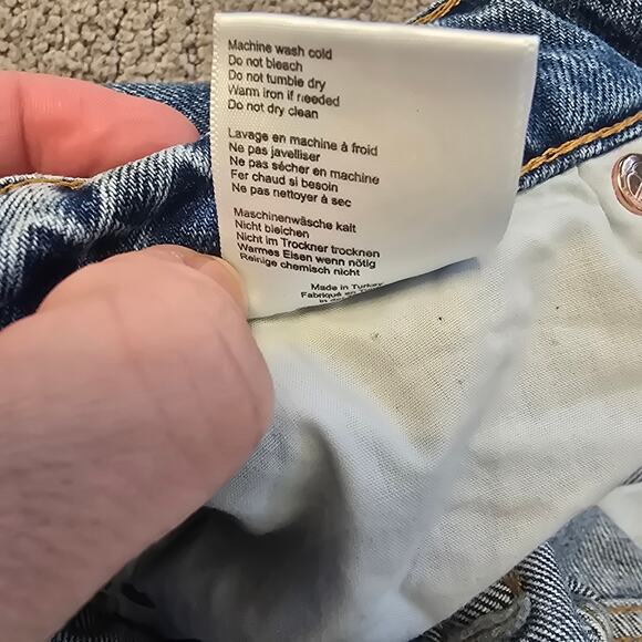 Anine Bing Betty Denim Jeans Straight Leg Vintage Blue Women’s 27 - Picture 5 of 8